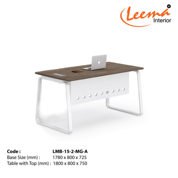 Leema Modern Metal Base Manager's / Director's table  |  Code : LMB-15-2-MG-A