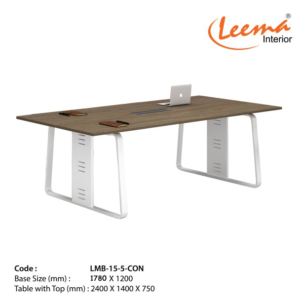Leema Modern Metal Base Four Gang Workstation  |  LMB-15-5-CON