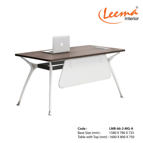 Leema Modern Metal Base Manager’s Table | Code : LMB-66-2-MG-A